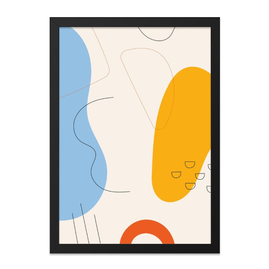 Abstract Wall Art, Modern Art Print, Colorful Shapes Art, Contemporary Wall Decor, Minimalist Art, Home Decor, Living Room Art - Tawshia