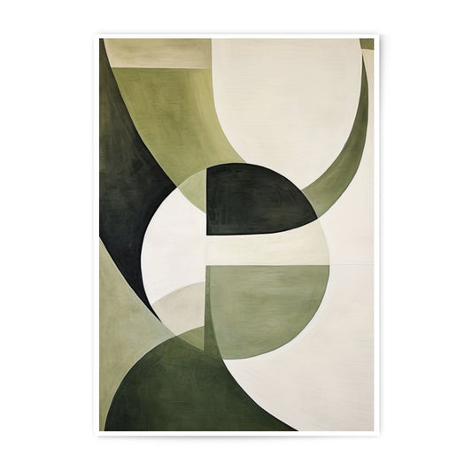 Abstract Art Photographic Print, Geometric Art Print, Modern Wall Art, Olive Green Art, Home Decor, Minimalist Art, Wall Decor - Tawshia
