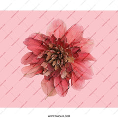 Floral Mouse Pad, Pink Flower Design, Botanical Desk Decor, Trendy Computer Accessory, Unique Gift Idea, Office Essentials - Tawshia