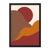 Abstract Mountain Wall Art, Sunset Art Print, Modern Wall Decor, Minimalist Art, Boho Home Decor, Nature Inspired Art - Tawshia