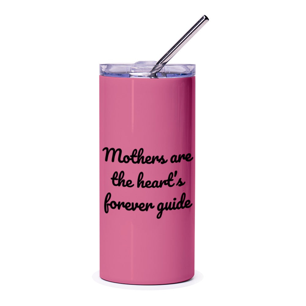 Mothers Heart Guide Tumbler, Mothers Day Gift, Mom Appreciation Present, Unique Mother Quote Design, Pink Drinkware, Perfect Gift Idea - Tawshia