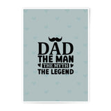 Dad The Man Photographic Prints, Father's Day Gifts, Dad Gifts, Dad Art, Home Decor, Modern Art, Wall Art, Gifts for Him - Tawshia