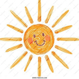 Smiling Sun Pinback Button, Happy Sunshine Badge, Cute Sun Button, Kidcore Aesthetic Button, Positive Vibes, Cheerful Sun Pin Button - Tawshia