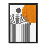 Geometric Wall Art Print, Abstract Circles and Arches, Modern Minimalist Art, Contemporary Home Decor, Stylish Wall Art - Tawshia