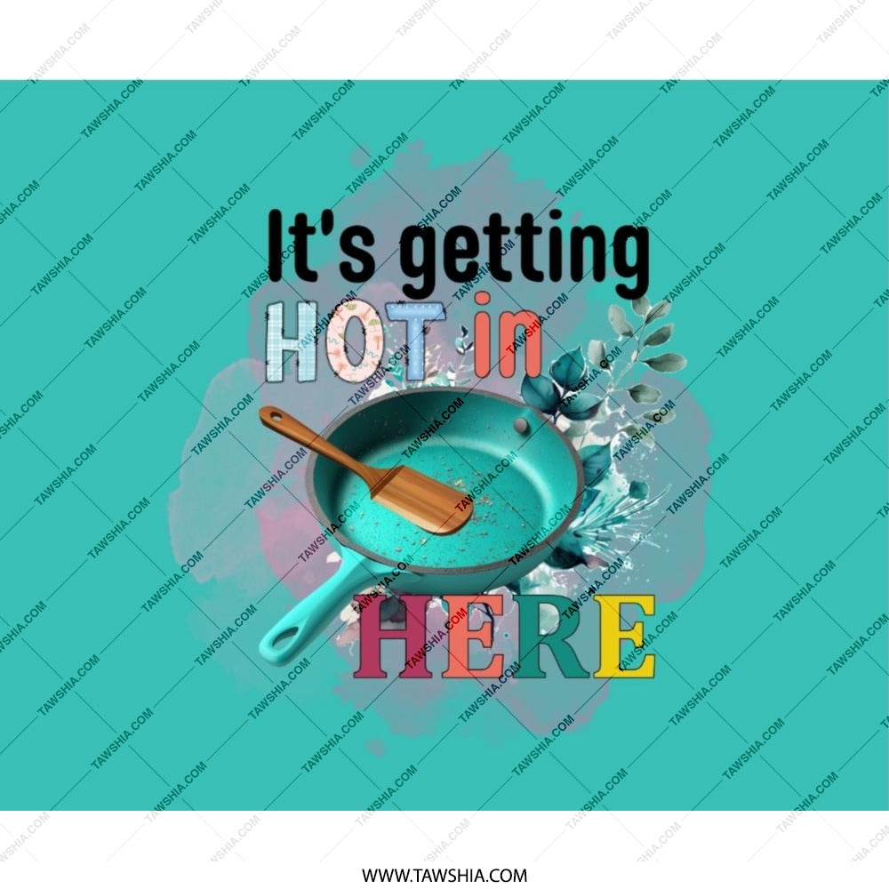 Funny Kitchen MousePad, Its Getting Hot in Here Mouse Pad, Cooking Quote Mouse Pad, Gift for Chef, Foodie Present, Desk Accessories - Tawshia