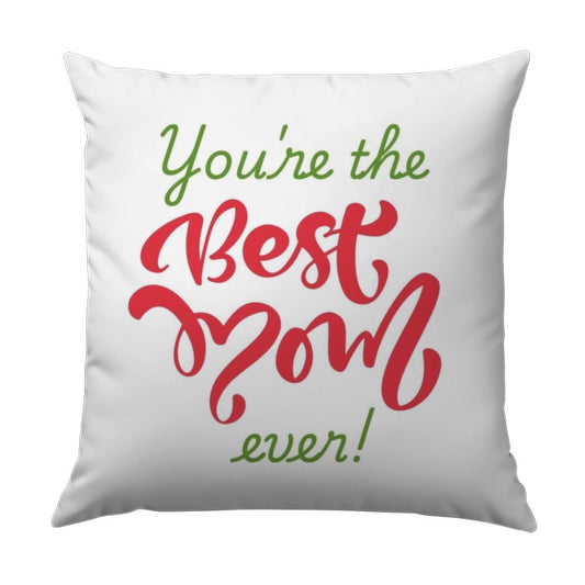 Best Mom Ever Pillow, Mothers Day Gift, Mom Throw Pillow, Decorative Cushion, Gift for Mom, Mom Present, Mom Appreciation, Home Decor - Tawshia