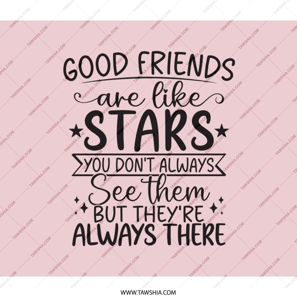 Friends Like Stars Backpack, Friendship Gift, Inspirational Backpack, Best Friend Present, Quote Backpack, Daily Use Pack - Tawshia