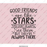Friends Like Stars Backpack, Friendship Gift, Inspirational Backpack, Best Friend Present, Quote Backpack, Daily Use Pack - Tawshia