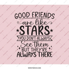 Friends Like Stars Backpack, Friendship Gift, Inspirational Backpack, Best Friend Present, Quote Backpack, Daily Use Pack - Tawshia