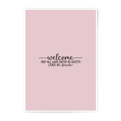 Welcome Photographic Prints, Guest Room Prints, Home Decor Prints, Modern Art Prints, Inspirational Prints, Friend Prints - Tawshia