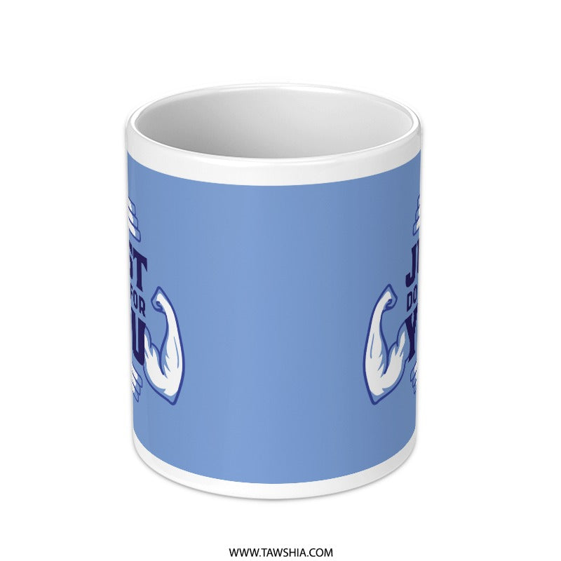 Motivational Just Do It Design Muscle Print Mug Product