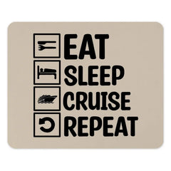 Eat Sleep Cruise Repeat MousePad, Funny Cruise Vacation Gift, Cruise Lover Office Desk Accessories, Cruise Holiday Desk Decor Mouse Pad - Tawshia