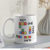 Just One More Game Mug, Retro Gamer Mug, Video Game Mug, Tetris Mug, Gamer Gift, Funny Mug, Pixel Art Mug, Coffee Mug, Tea Mug - Tawshia