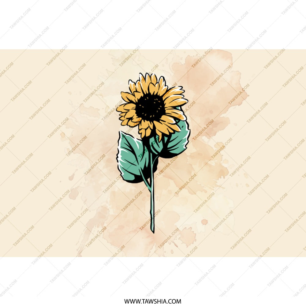 Sunflower Tumbler, Floral Tumbler, Cute Tumbler, Gift for Her, Tumbler with Straw, Aesthetic Tumbler, Summer Tumbler, Trendy Tumbler - Tawshia