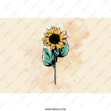 Sunflower Tumbler, Floral Tumbler, Cute Tumbler, Gift for Her, Tumbler with Straw, Aesthetic Tumbler, Summer Tumbler, Trendy Tumbler - Tawshia