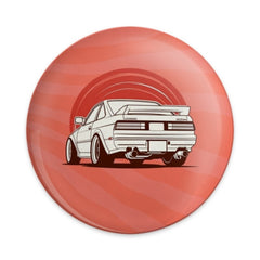 Car Enthusiast Pinback Button, JDM Car Design, Japanese Sports Car, Retro Car Art, Car Lover Gift, Stylish Button, Trendy Accessories - Tawshia