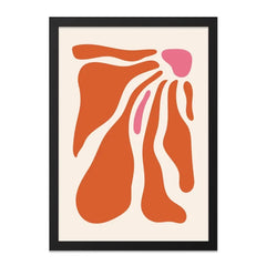 Abstract Art Print, Modern Wall Art, Orange Pink Decor, Contemporary Home Decor, Minimalist Art, Unique Gift Idea - Tawshia