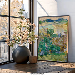 Vincent van Gogh Wall Art, Thatched Roofs, Wall Decor, Fine Art Print, Famous Painting, Impressionist Art, Home Decor - Tawshia