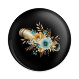 Floral Telescope Pinback Button, Astronomy Gift, Celestial Button, Space Lover Gift, Unique Accessories, Science Teacher Gift - Tawshia