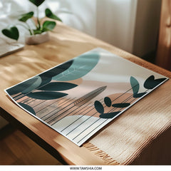 Modern Botanical Photographic Print, Abstract Nature Art, Minimalist Leaf Illustration, Boho Home Decor, Trendy Wall Hanging - Tawshia