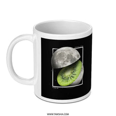 Moon and Kiwi Design Unique Ceramic Mug product