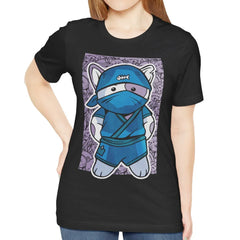 Cute Anime Ninja Cat Graphic Print T-Shirt product