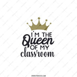Queen of Classroom Pocket Mirror, Teacher Appreciation Gift, Funny Teacher Present, Educator Mirror, School Gift, Class Mirror - Tawshia