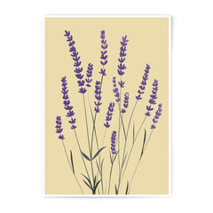 Lavender Field Photographic Print, Botanical Wall Art, Purple Flower Art, Minimalist Decor, Floral Photography, Nature Print, Home Decor - Tawshia