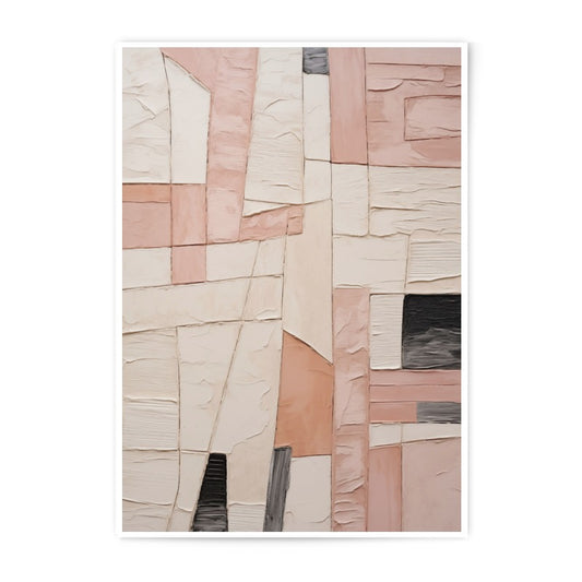 Abstract Art Photographic Print, Geometric Wall Art, Modern Home Decor, Neutral Color Palette Art, Minimalist Print, Textured Art Print - Tawshia