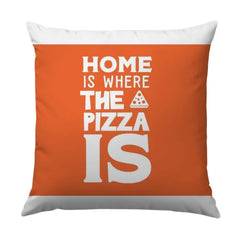 Pizza Lover Pillow, Home Decor Pillow, Funny Foodie Gift, Home is Where The Pizza Is Pillow, Decorative Pillow, Throw Pillow - Tawshia