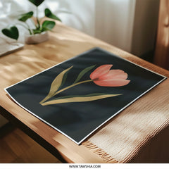 Tulip Photographic Print, Floral Wall Art, Modern Botanical Print, Home Decor, Fine Art Print - Tawshia