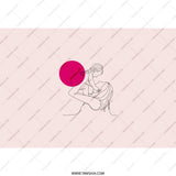Mother and Child Line Art Tumbler, Minimalist Mom Gift, Modern Art Tumbler, Mother's Day Gift, Newborn Gift, Unique Tumbler Design - Tawshia