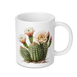 Cactus Flower Mug, Botanical Plant Art, Floral Design Mug, Desert Plant Mug, Garden Lover Gift, Unique Mug Gift, Spring Decor Mug - Tawshia