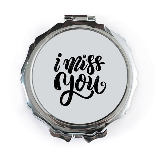 I Miss You Pocket Mirror, Sentimental Gift, Long Distance, Compact Mirror, Miss You Gift, Friendship Gift, Thinking of You Gift - Tawshia