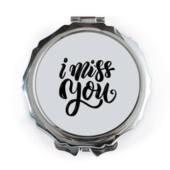 I Miss You Pocket Mirror, Sentimental Gift, Long Distance, Compact Mirror, Miss You Gift, Friendship Gift, Thinking of You Gift - Tawshia