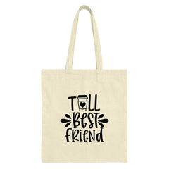 Best Friend Coffee Tote Bag, Gift for Bestie, Cute Friends, Coffee Lover, Friendship Gift, Trendy Tote, Everyday Bag, Present Idea - Tawshia