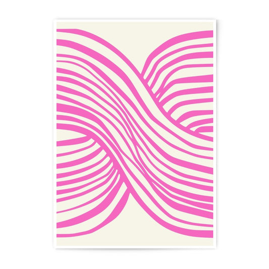 Abstract Pink Lines Photographic Print, Modern Wall Art, Minimalist Decor, Trendy Home Decor, Art Print - Tawshia