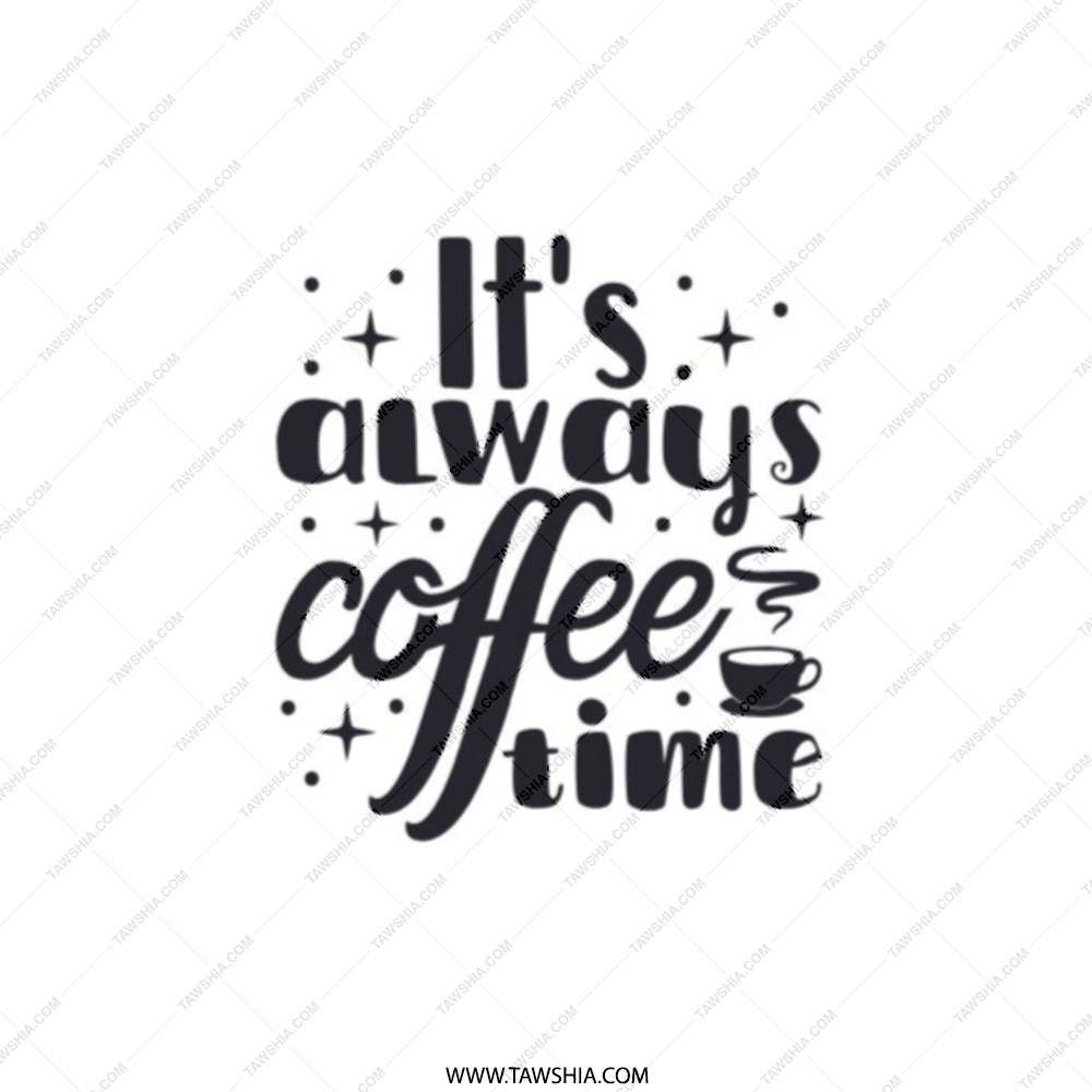 Coffee Time Pocket Mirror, Cute Compact Mirror, Gift for Coffee Lovers, Always Coffee Time Mirror, Portable Mirror, Travel Mirror - Tawshia