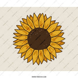 Sunflower Mouse Pad, Floral Desk Decor, Cute Office Accessory, Botanical Computer Mat, Sunflower Lover Gift, Aesthetic Workspace - Tawshia