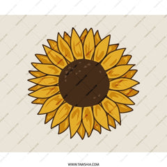 Sunflower Mouse Pad, Floral Desk Decor, Cute Office Accessory, Botanical Computer Mat, Sunflower Lover Gift, Aesthetic Workspace - Tawshia