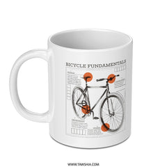 Bicycle Fundamentals Mug Detailed Diagram Product
