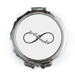 Best Friends Pocket Mirror, Infinity Friendship Gift, Compact Makeup Mirror, Personalized Friend Present, BFF Mirror, Travel Mirror - Tawshia