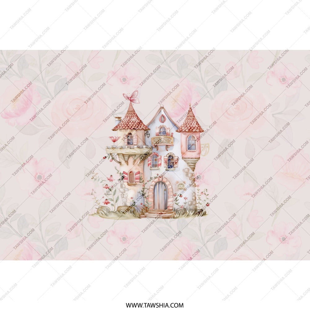 Princess Castle Tumbler, Fairytale Tumbler, Whimsical Castle Design, Gift For Girl, Fantasy Tumbler, Stainless Steel Tumbler - Tawshia