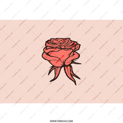 Rose Tumbler, Floral Tumbler, Flower Tumbler, Red Rose Design, Gift for Her, Gift Ideas, Elegant Tumbler, Stylish Tumbler, Cute Tumbler - Tawshia
