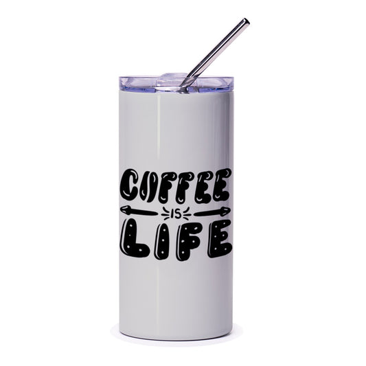 Coffee Is Life Tumbler, Unique Gift, Coffee Lover Gift, Trendy Tumbler, Iced Coffee, Hot Coffee, Gift for Her, Gift for Him, Everyday Use - Tawshia