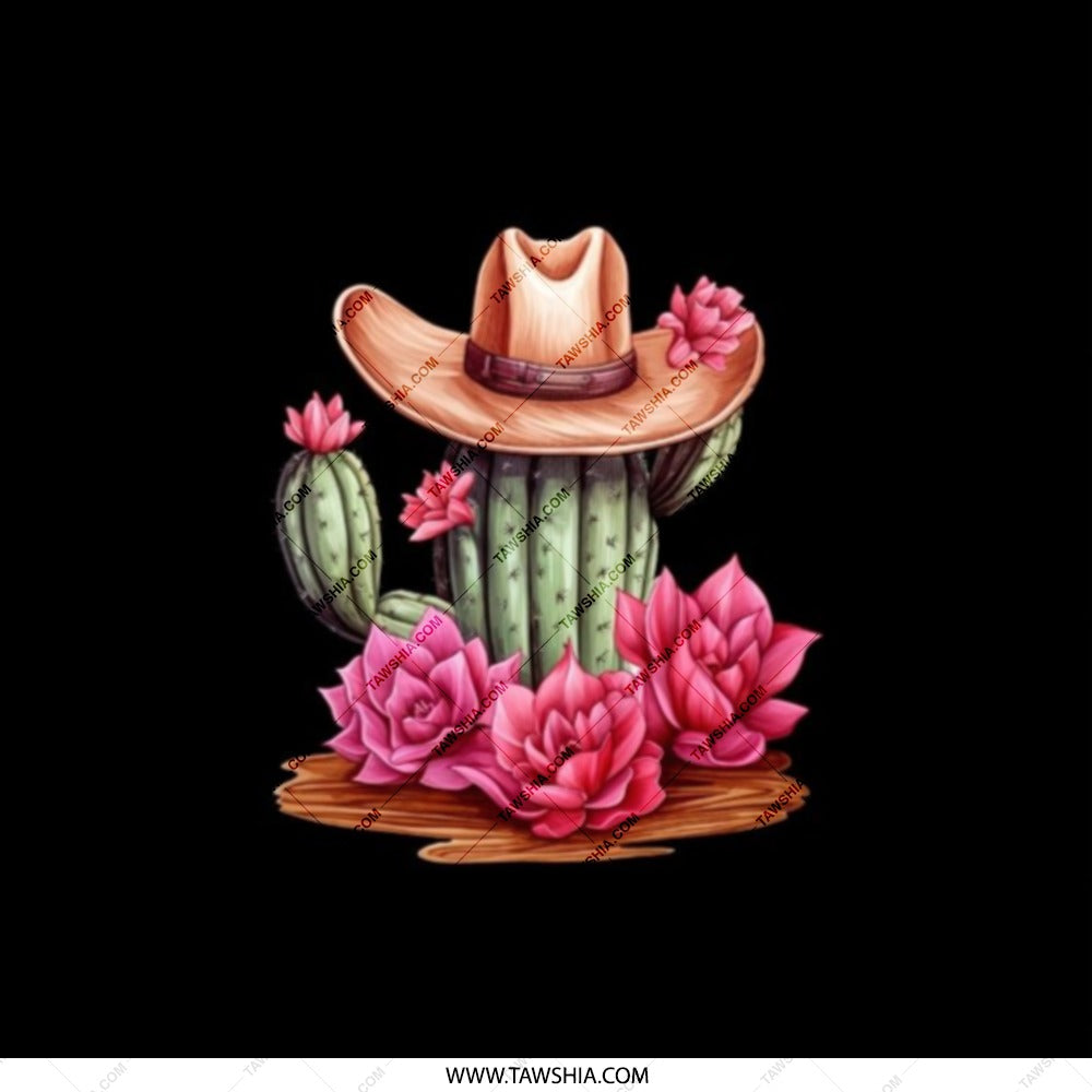 Cactus Pocket Mirror, Cowboy Hat Mirror, Succulent Mirror, Southwestern Style, Floral Compact Mirror, Cute Mirror, Trendy Mirror - Tawshia