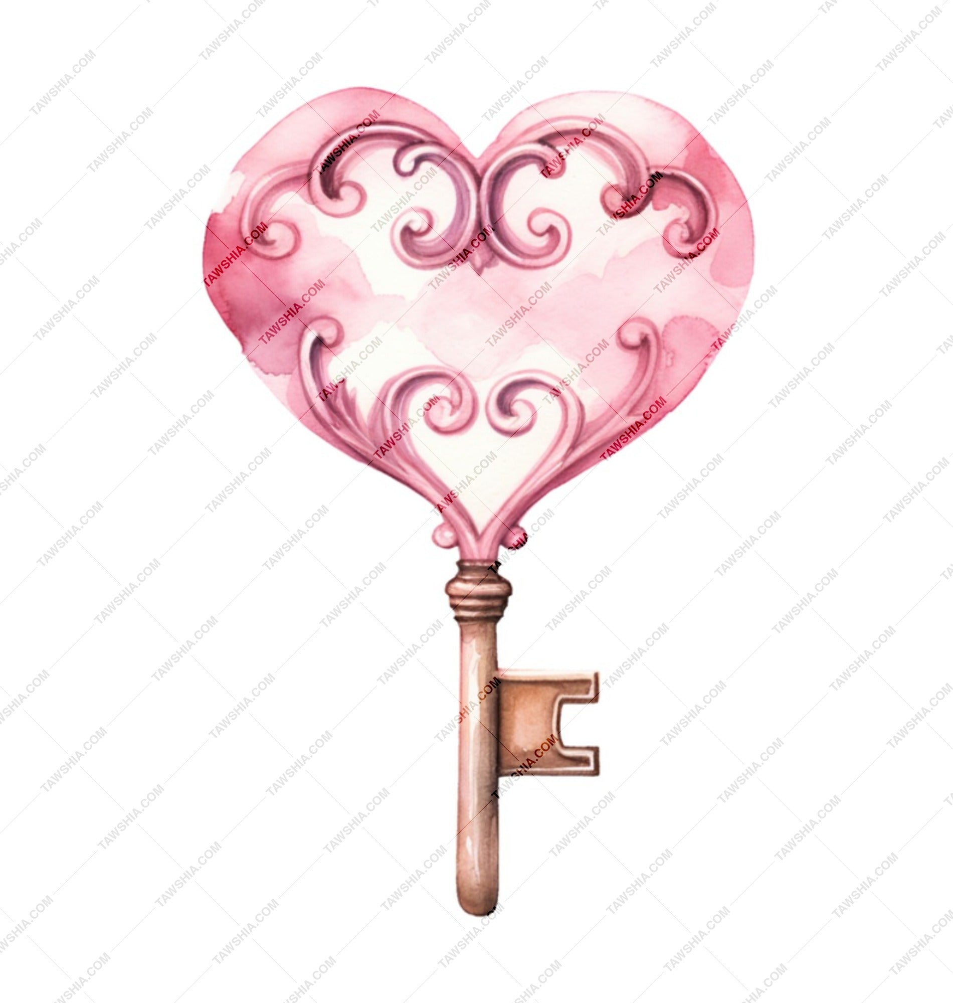 Heart Key Mug, Romantic Gift, Love Key Mug, Valentine's Day Mug, Unique Mug, Gift For Her, Gift For Him, Heart Decor Mug - Tawshia
