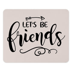 Let's Be Friends Mouse Pad, Friendship Gift, Best Friend Gift, Cute Office Decor, Funny Mousepad, Arrow Design, Unique Gift Idea - Tawshia