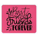 Best Friends Forever Mouse Pad, Cute Friends Gift, Pink Mousepad, Friendship Gift, Desktop Decor, Gift for Bestie, Office Accessories - Tawshia