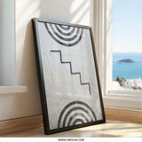 Abstract Wall Art, Geometric Print, Stairs Art, Modern Home Decor, Contemporary Art Print, Minimalist Wall Decor, Arches Print - Tawshia